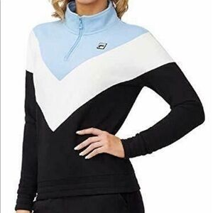 Fila pullover tri-color 1/4 zip colorblock sweatshirt